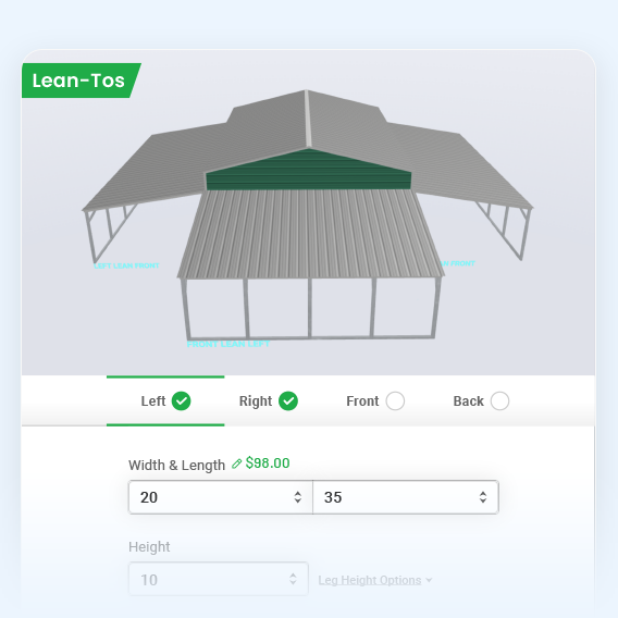 Moveable Lean-Tos